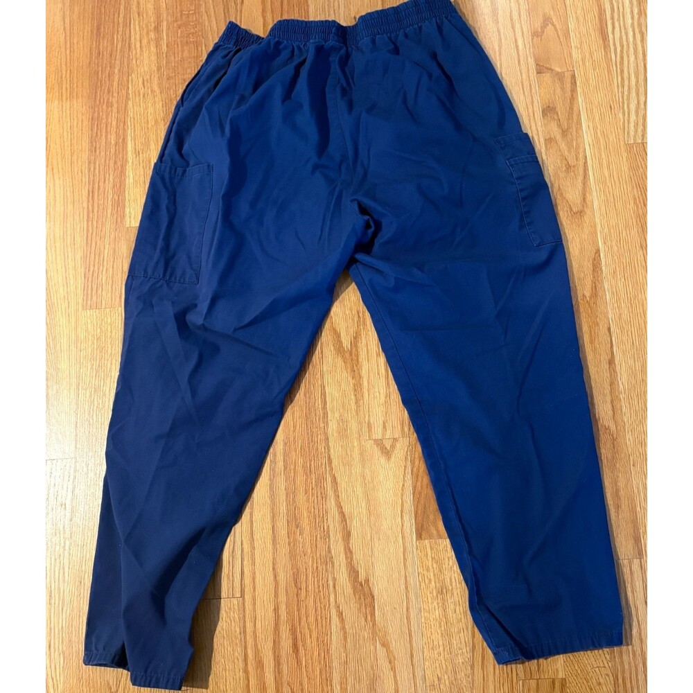 Dickies Scrub Pants Women's Petite XL Blue Cargo Pockets Elastic Waist Lot of 2 - Picture 3 of 8
